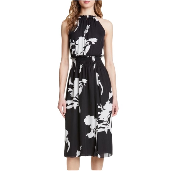 Joie 100% Silk Jerelle Floral Midi Dress size M - Picture 3 of 14